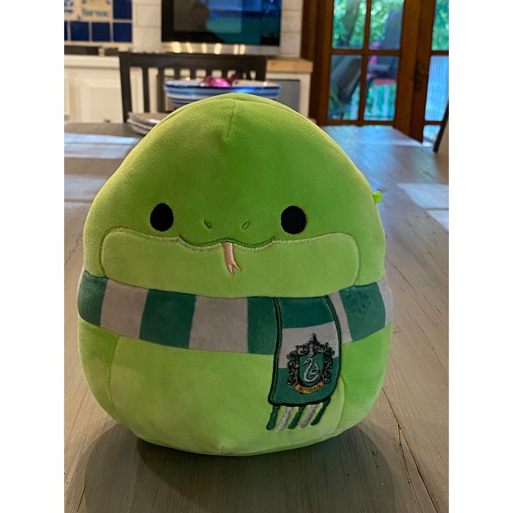 Squishmallows Harry Potter Slytherin Snake Green Plush Scarf Wizarding World 8in